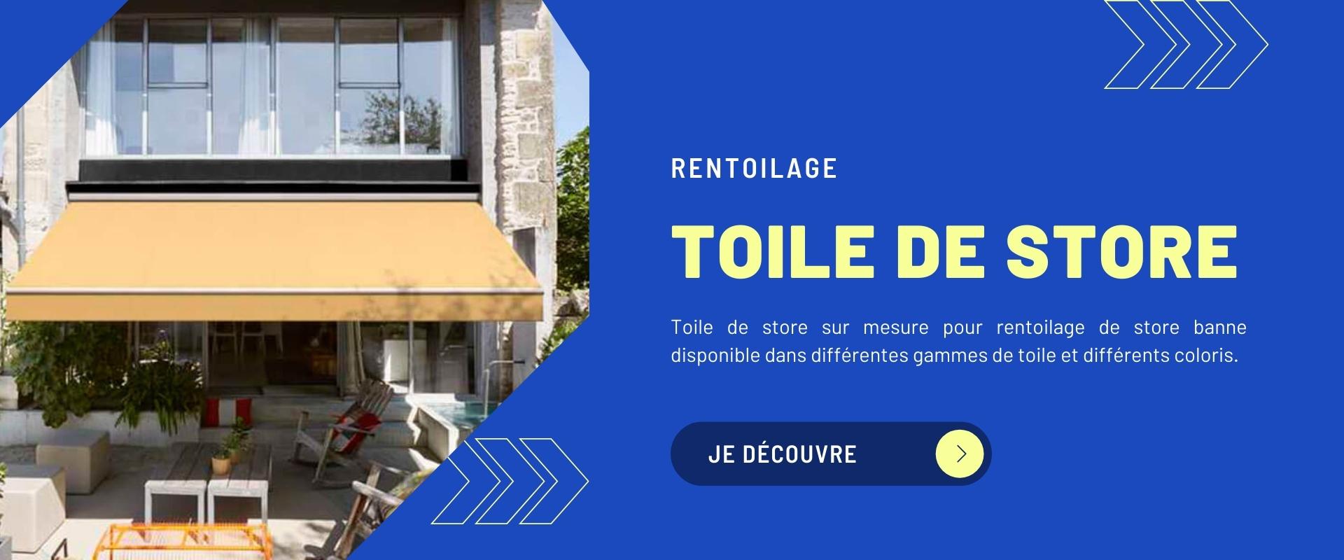 banniere toile de store sur mesure